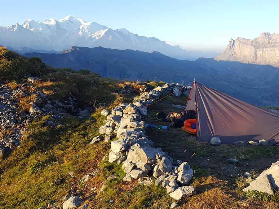 Séjour bivouac estival dans les Alpes