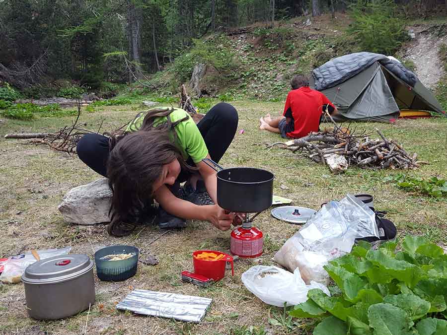 Séjour bivouac estival dans les Alpes