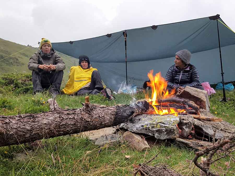 Séjour bivouac estival dans les Alpes