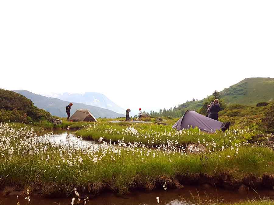 Séjour bivouac estival dans les Alpes